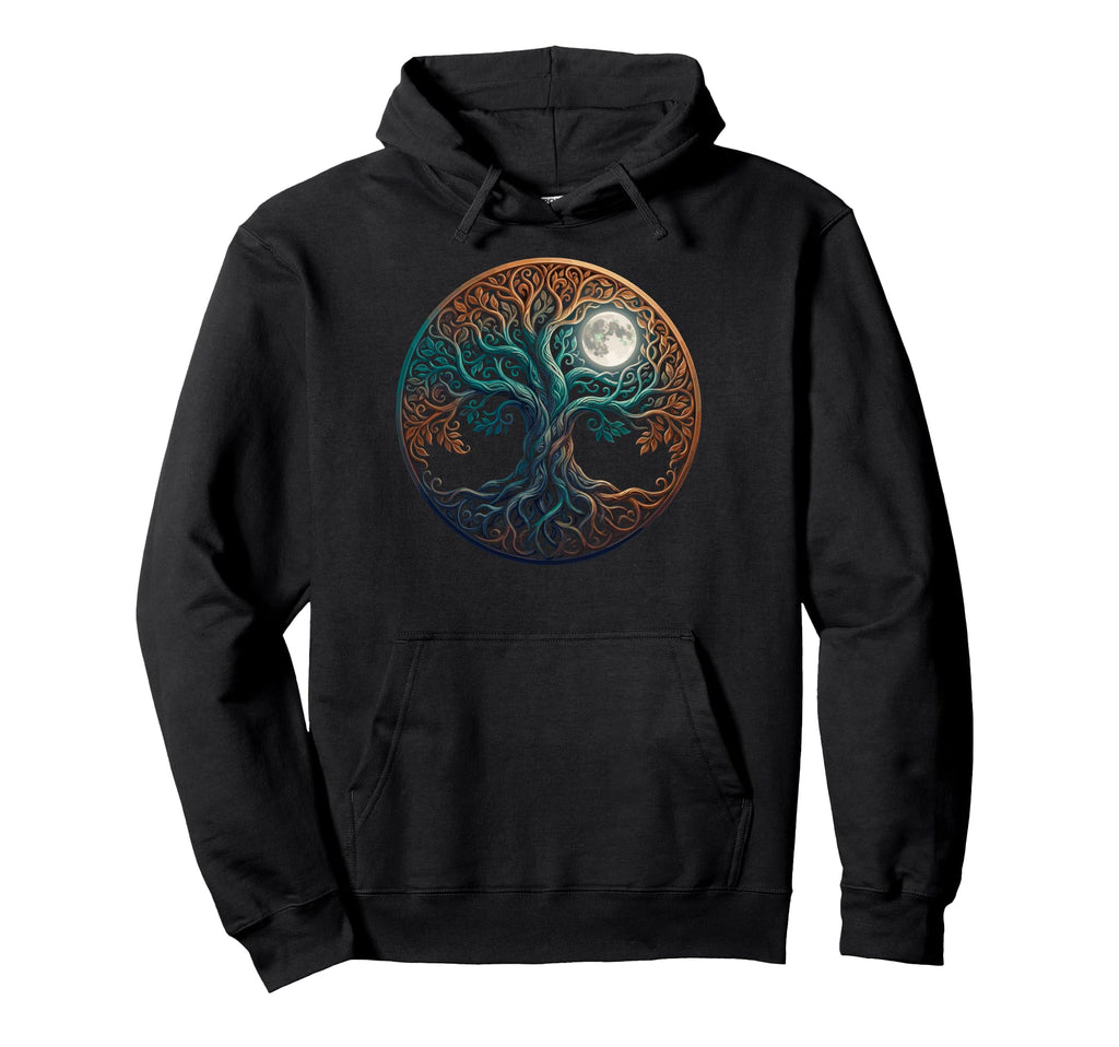 Sacred Yoga Tree Meditation Om Spiritual Hoodie - Graphic Print Men Women - T-Shirt, Sweatshirt, Hoodie