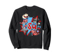 Western Cowgirl Boots American Flag Sweatshirt - Custom Art Print Unisex - T-Shirt, Sweatshirt, Hoodie
