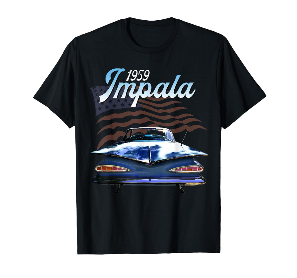 1959 59 Impala Old School Muscle T-Shirt - Aesthetic Graphic for Adults - T-Shirt, Sweatshirt, Hoodie