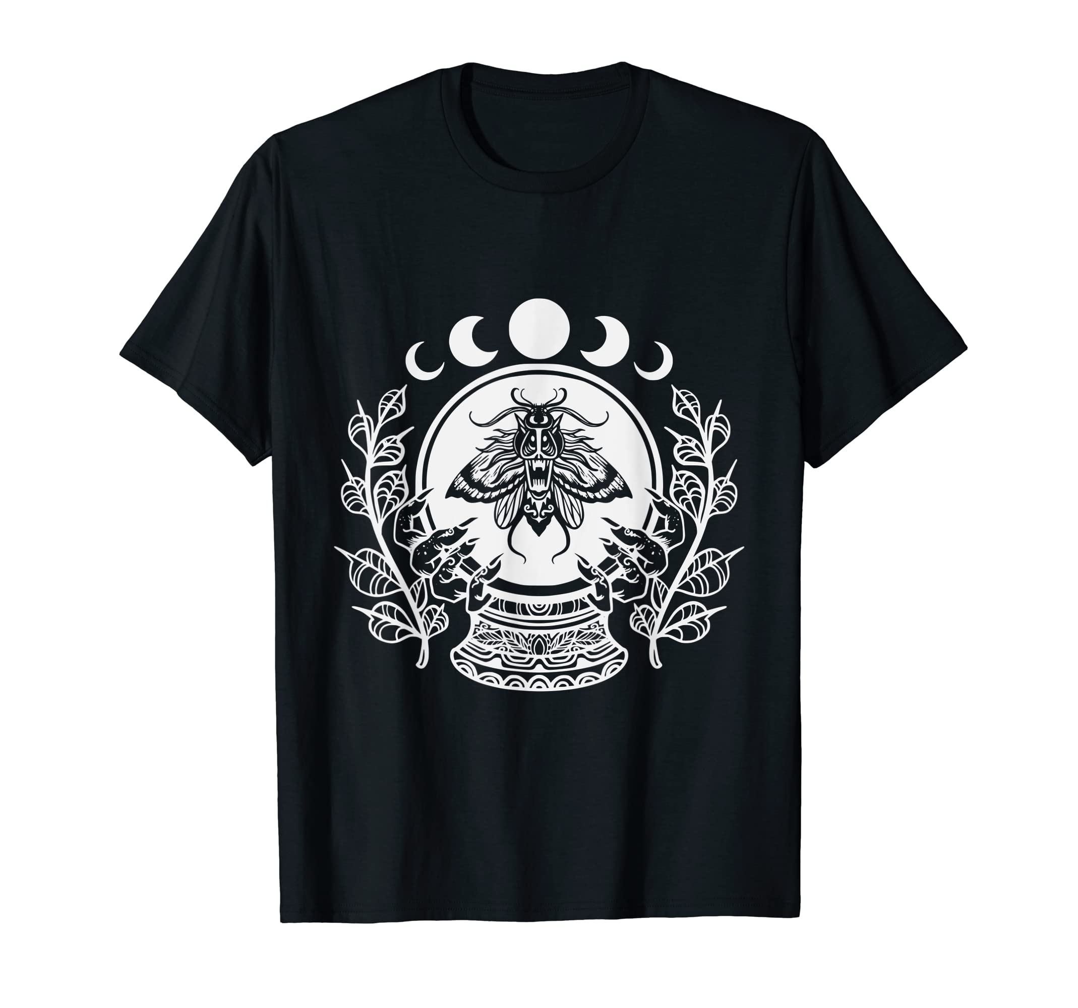 Mystical Moth Goth Horror Antisocial T-Shirt - Minimalist Print Men Women - T-Shirt, Sweatshirt, Hoodie
