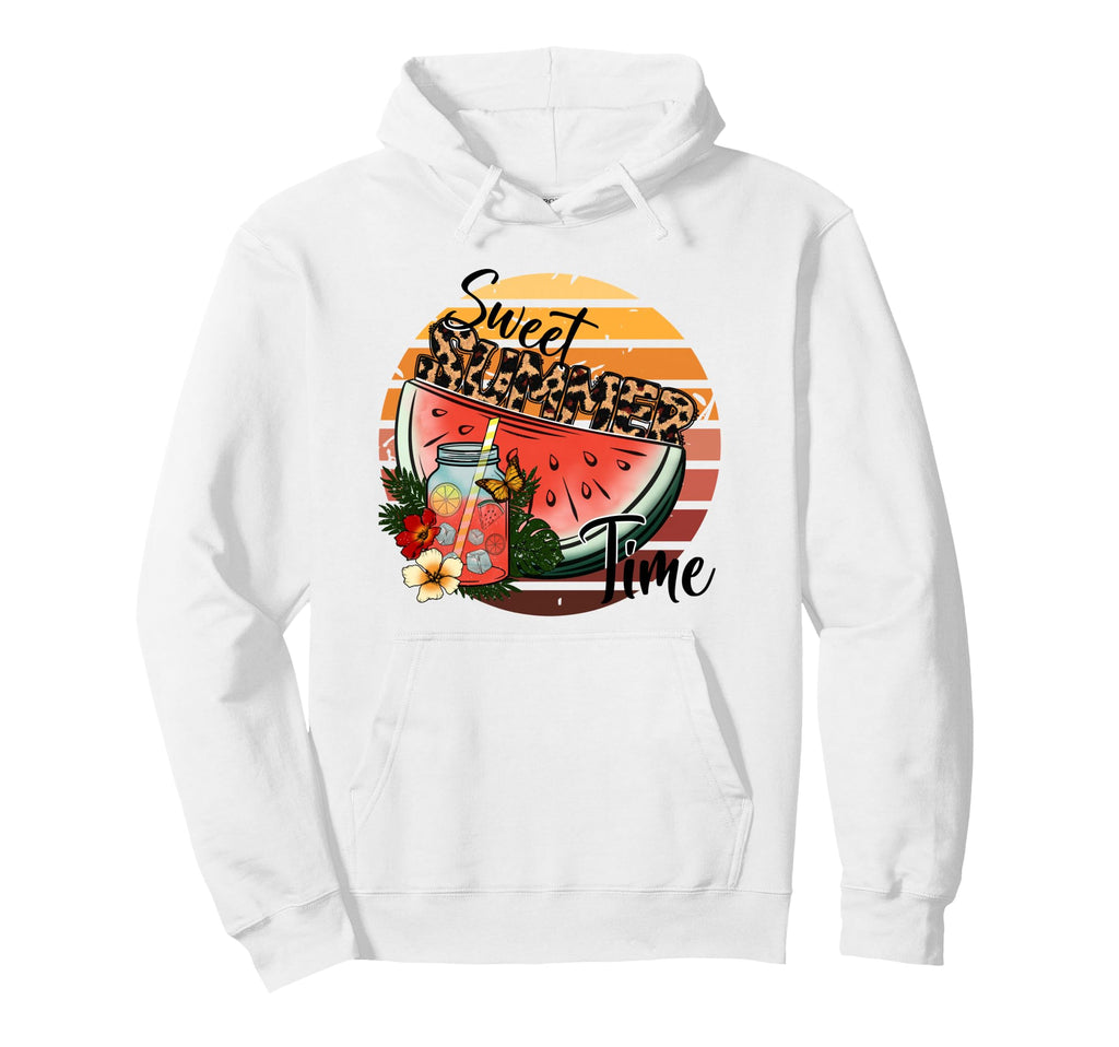 Sweet Summer Time Watermelon Hoodie - Graphic Print Unisex - T-Shirt, Sweatshirt, Hoodie