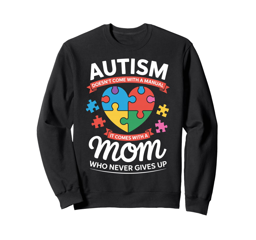 Autism Mom Autism Dad Family Pride Hoodie - Aesthetic Graphic Unisex - T-Shirt, Sweatshirt, Hoodie