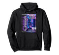 Chiba City 80S Synthwave Skyline Japan Hoodie - Graphic Print for Adults - T-Shirt, Sweatshirt, Hoodie