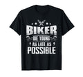 Biker Die Young Late Motorcycle Club T-Shirt - Custom Art Print Men Women - T-Shirt, Sweatshirt, Hoodie