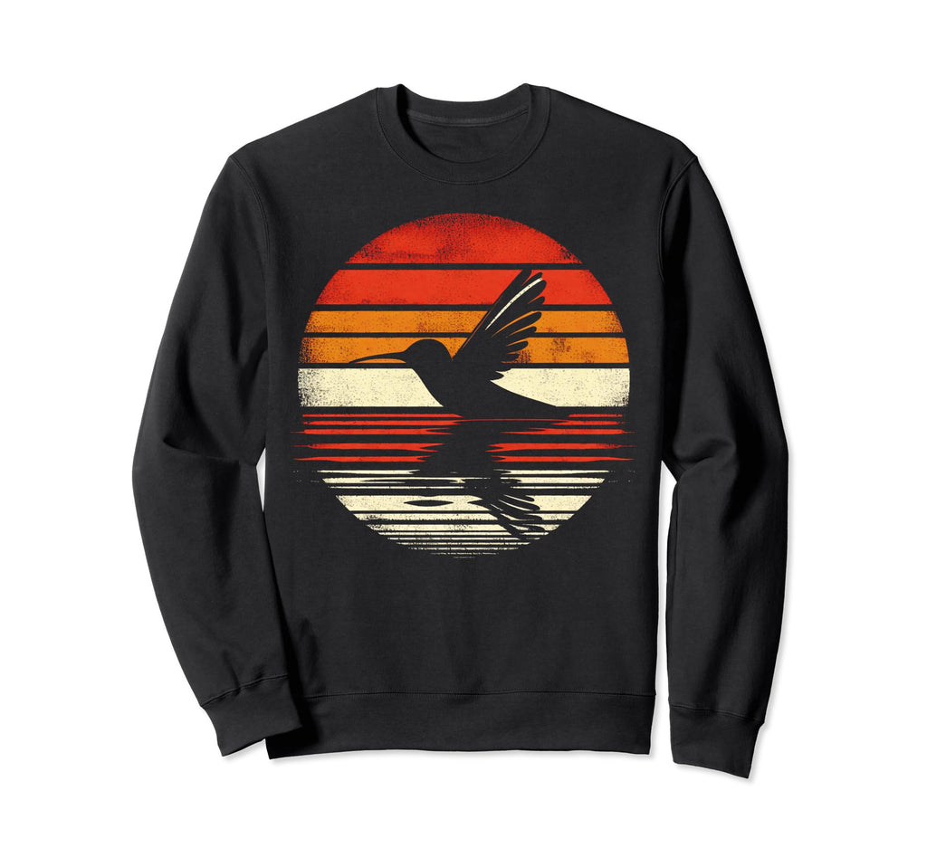 Hummingbird Bird Sunset Safari 70S Sweatshirt - Streetwear Style for Adults - T-Shirt, Sweatshirt, Hoodie