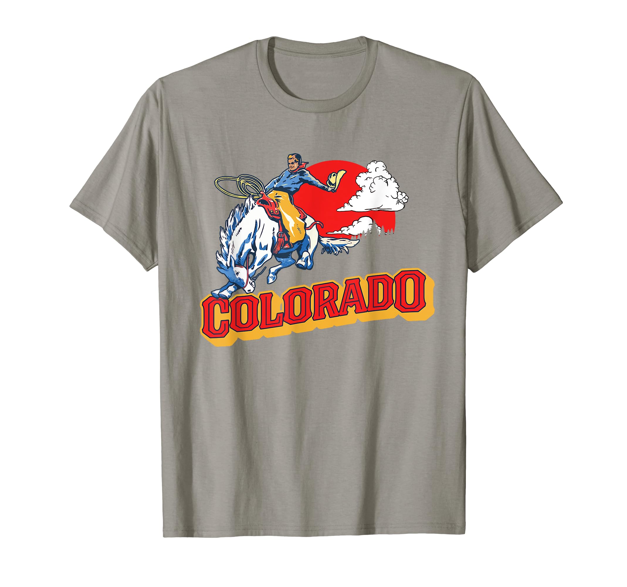 Colorado Bronco Riding Cowboy T-Shirt - Streetwear Style Men Women - T-Shirt, Sweatshirt, Hoodie