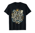67 Seis Siete Lucky Numbers Typography T-Shirt - Fun Novelty Design Unisex - T-Shirt, Sweatshirt, Hoodie