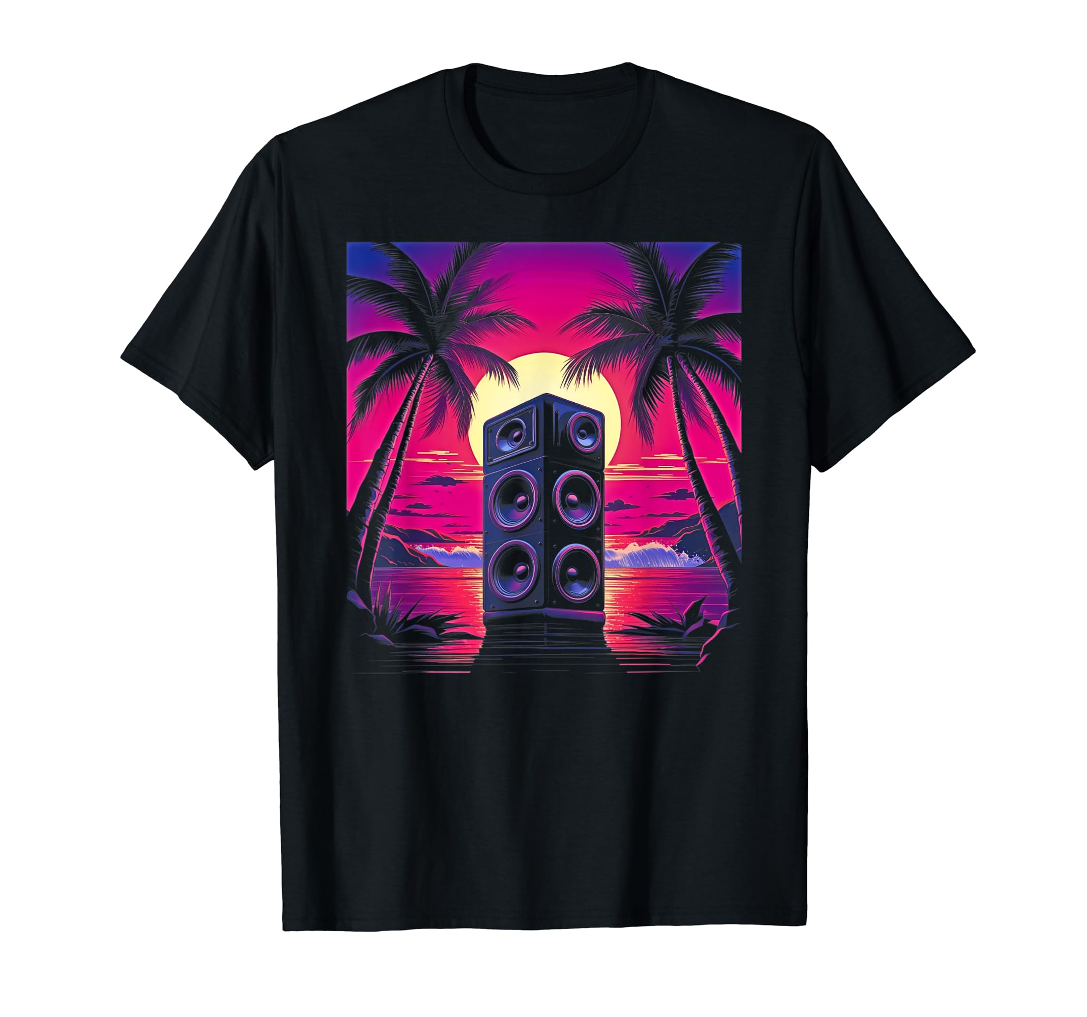 Vaporwave Stereo Speakers 80S Synthwave 13 T-Shirt - Trendy Graphic Unisex - T-Shirt, Sweatshirt, Hoodie