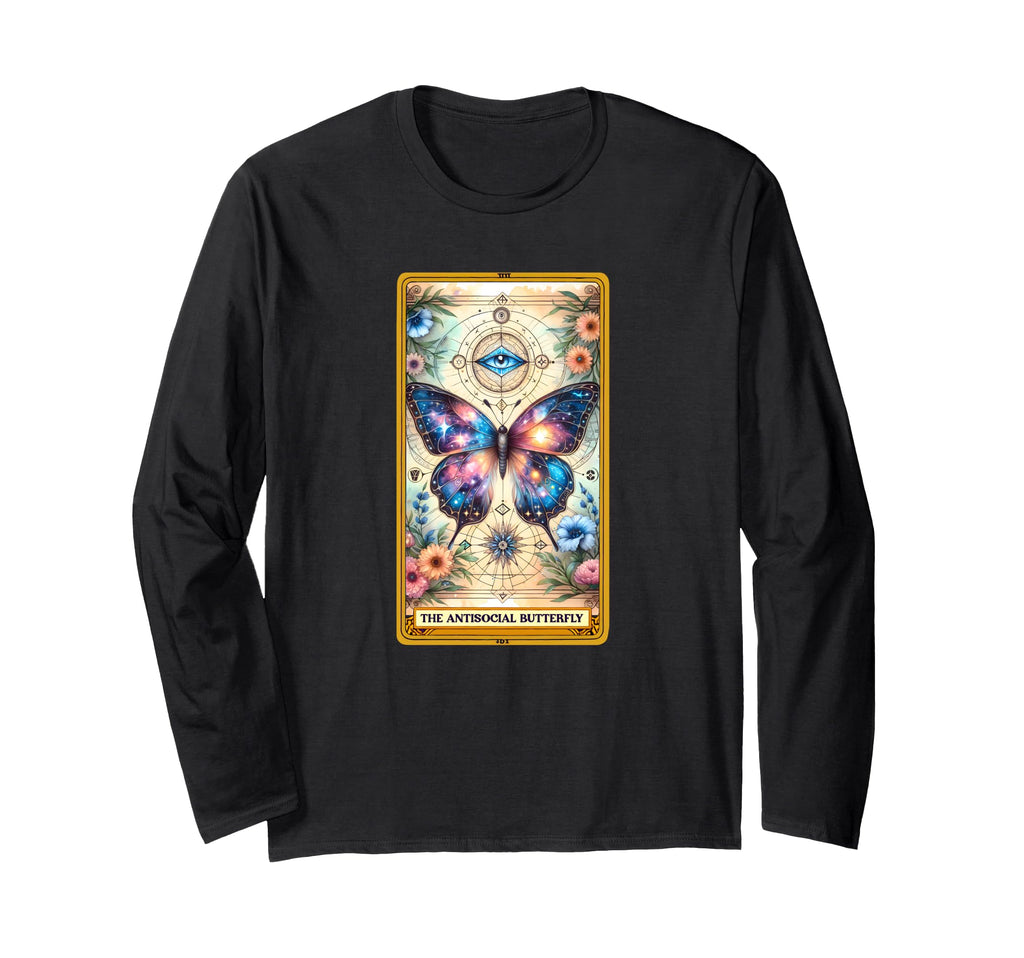 Sarcastic Tarot Antisocial Butterfly T-Shirt - Graphic Print Unisex - T-Shirt, Sweatshirt, Hoodie