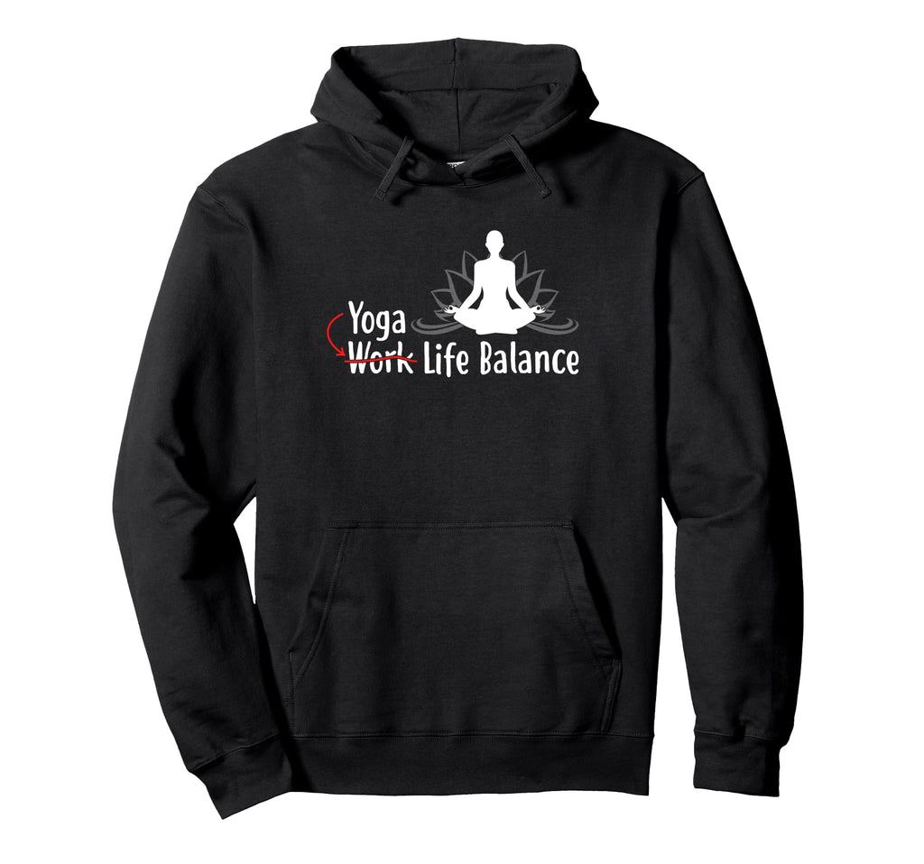 Yoga Life Balance Lotus Flower Funny Hoodie - Casual Everyday Wear Unisex - T-Shirt, Sweatshirt, Hoodie