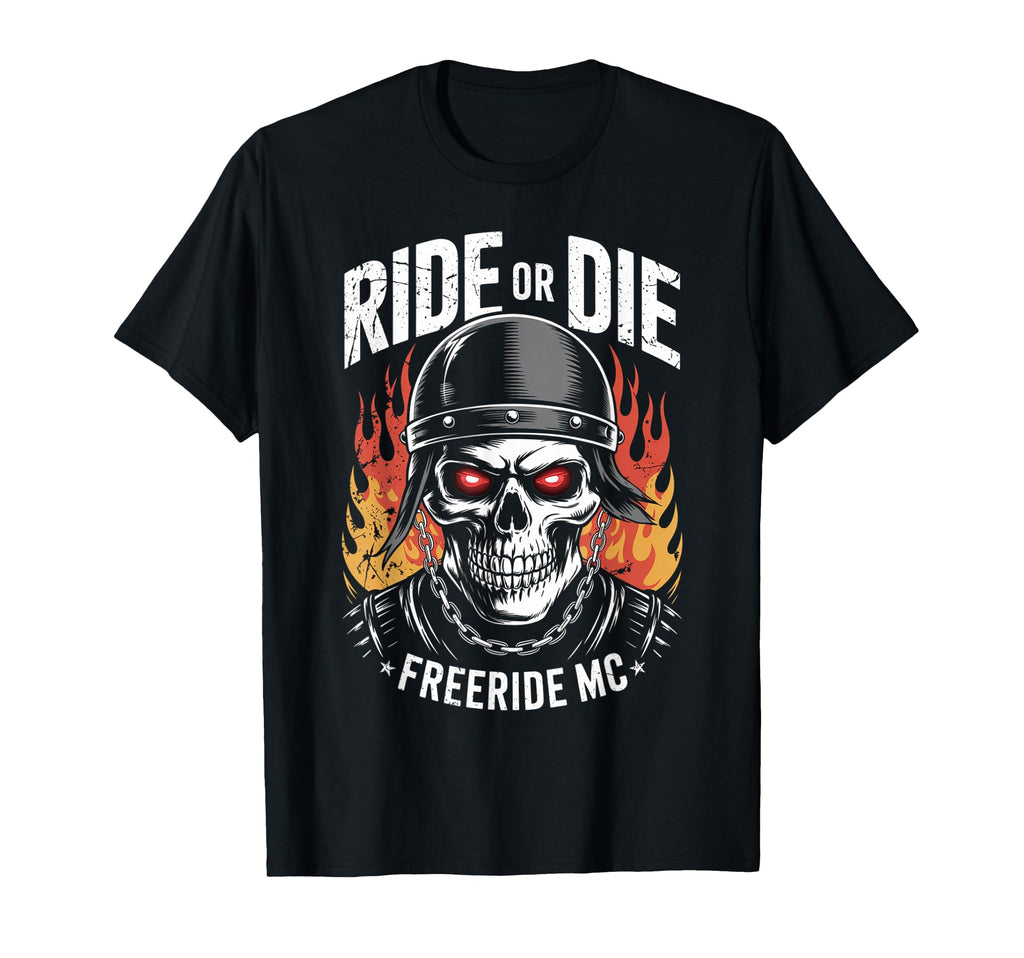 Skull Biker Motorcycle Motorcycle T-Shirt - Streetwear Style for Adults - T-Shirt, Sweatshirt, Hoodie