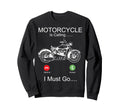 Motorcycle Biker Phone Display Sweatshirt - Unique Graphic Men Women - T-Shirt, Sweatshirt, Hoodie