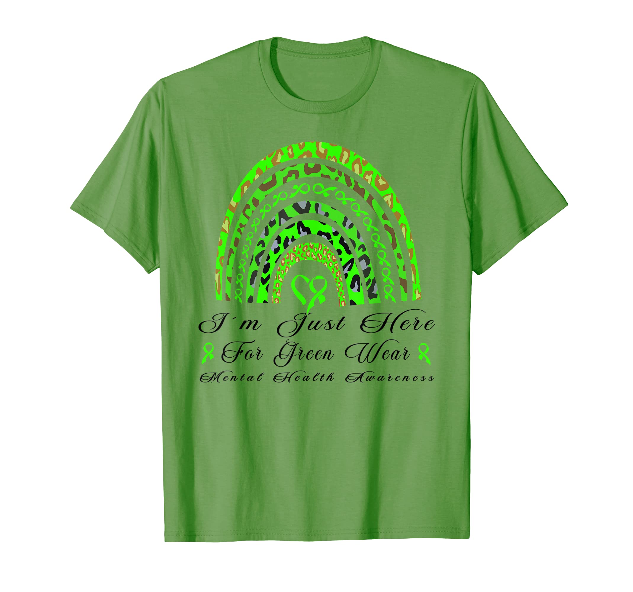 I M Just Here Green Wear Rainbow T-Shirt - Custom Art Print Men Women - T-Shirt, Sweatshirt, Hoodie