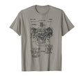 Engine Block Blueprint Diagram Mens T-Shirt - Streetwear Style Men Women - T-Shirt, Sweatshirt, Hoodie
