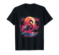 Flamingo Vaporwave Aesthetic Synthwave T-Shirt - Unique Graphic for Adults - T-Shirt, Sweatshirt, Hoodie
