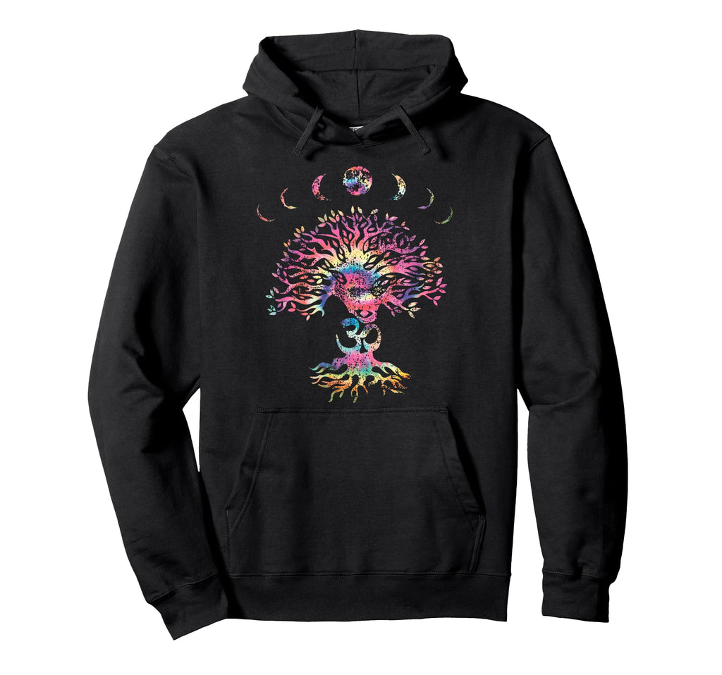 Sacred Yoga Tree Meditation Om Hoodie - Custom Art Print for Adults - T-Shirt, Sweatshirt, Hoodie