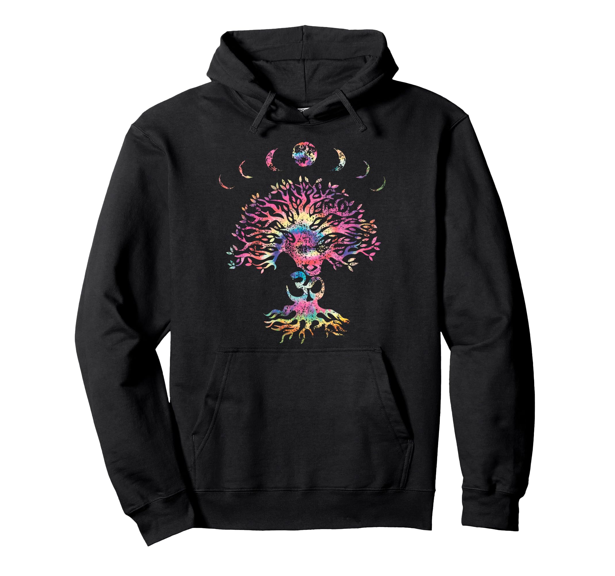 Sacred Yoga Tree Meditation Om Hoodie - Custom Art Print for Adults - T-Shirt, Sweatshirt, Hoodie