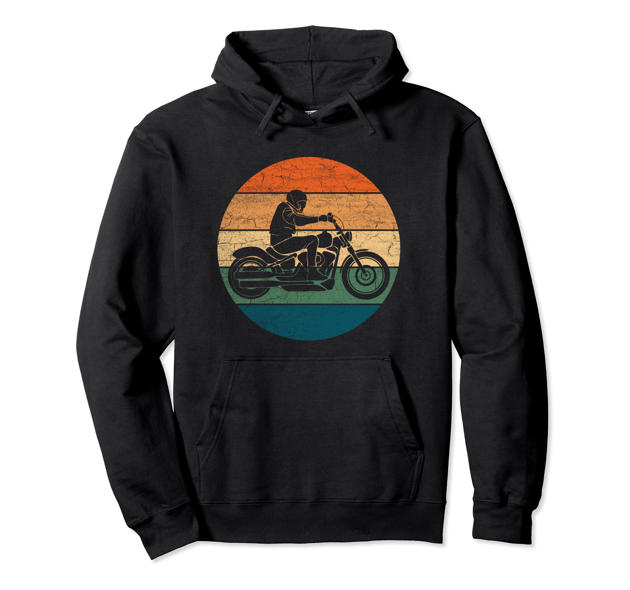 Sunset Biker Cruiser Motorcycle Hoodie - Streetwear Style Unisex - T-Shirt, Sweatshirt, Hoodie