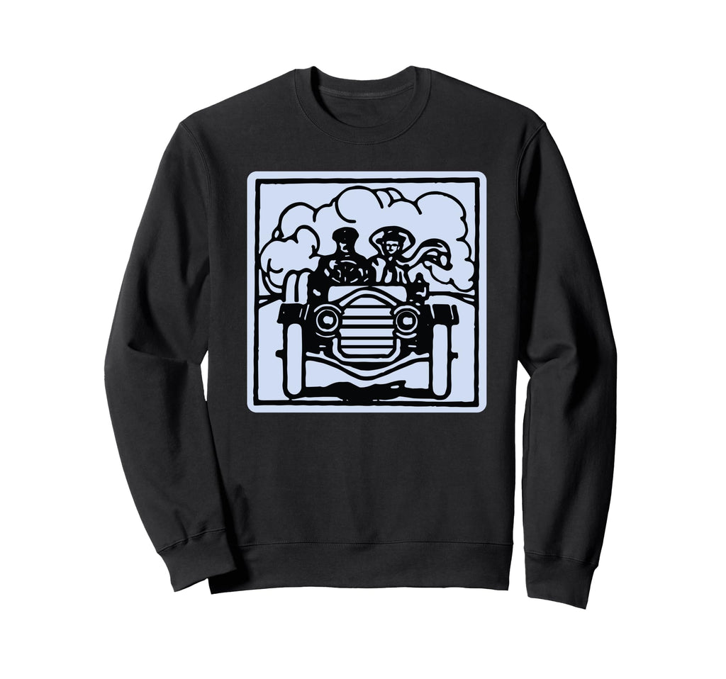 Sunday Drive Drawing Couple Sunday Sweatshirt - Unique Graphic for Adults - T-Shirt, Sweatshirt, Hoodie