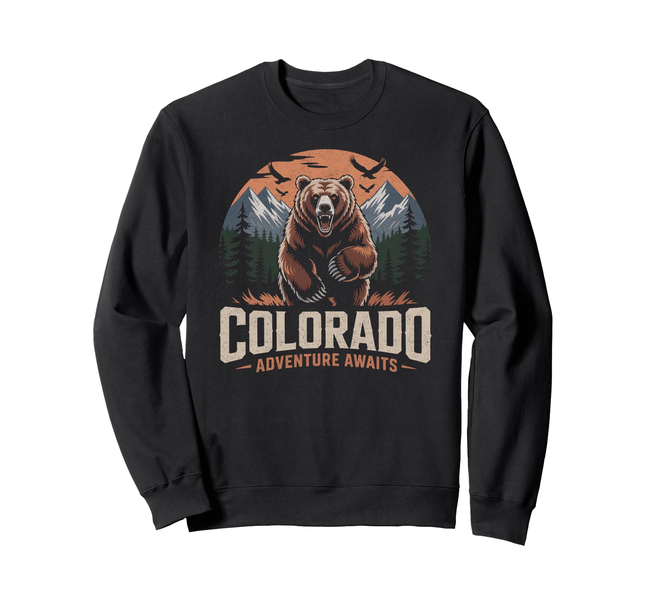 Colorado Mountains Nature Hiking Sweatshirt - Unique Graphic Men Women - T-Shirt, Sweatshirt, Hoodie