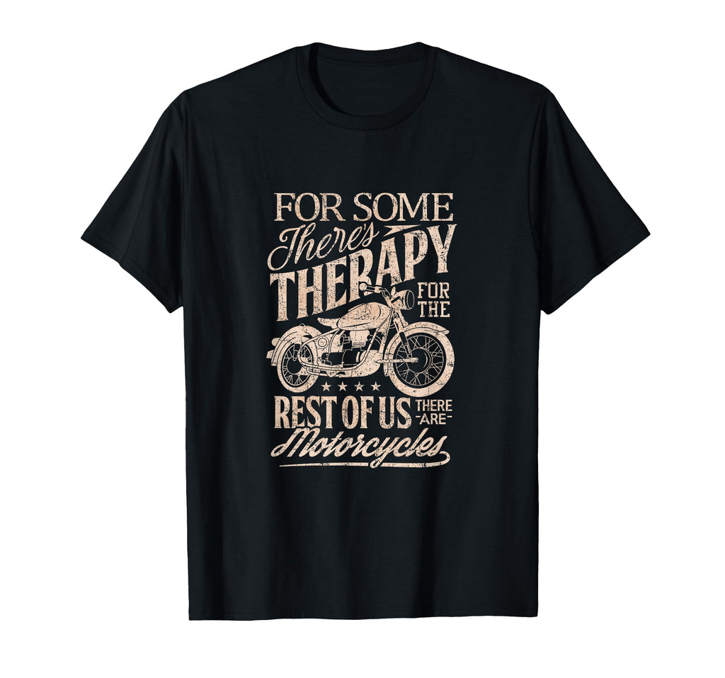 Motorcycle Rider Therapy T-Shirt - Minimalist Print for Adults - T-Shirt, Sweatshirt, Hoodie