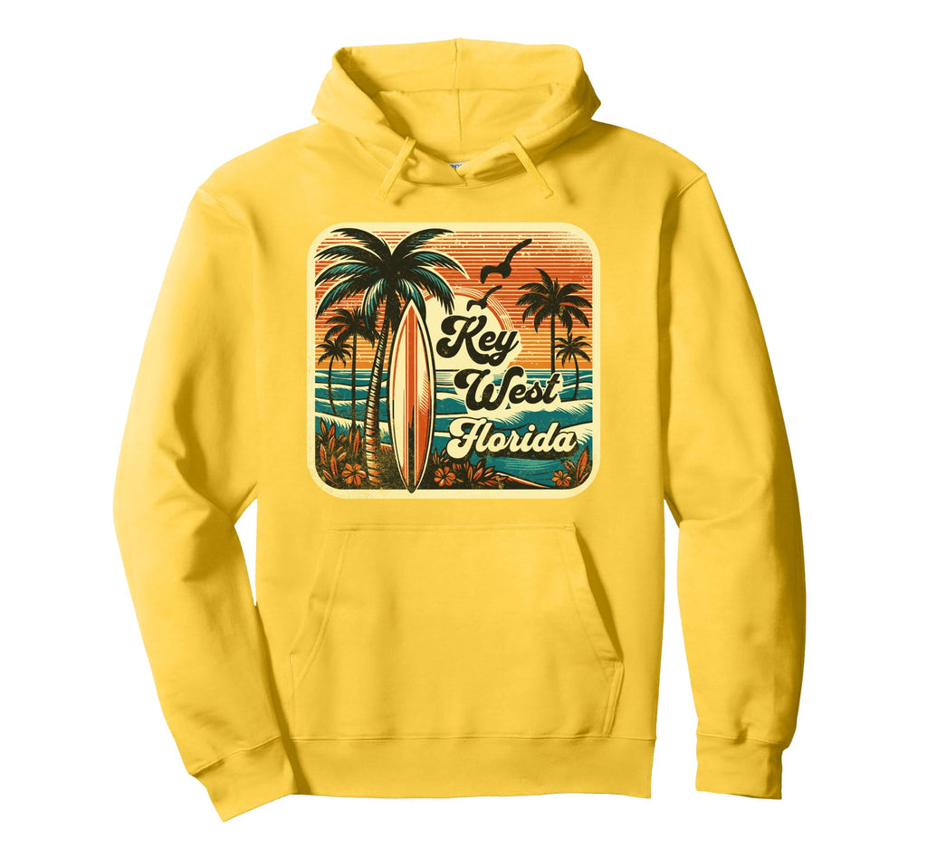 Key West Beach Florida Surfing Sweatshirt - Fun Novelty Design for Adults - T-Shirt, Sweatshirt, Hoodie