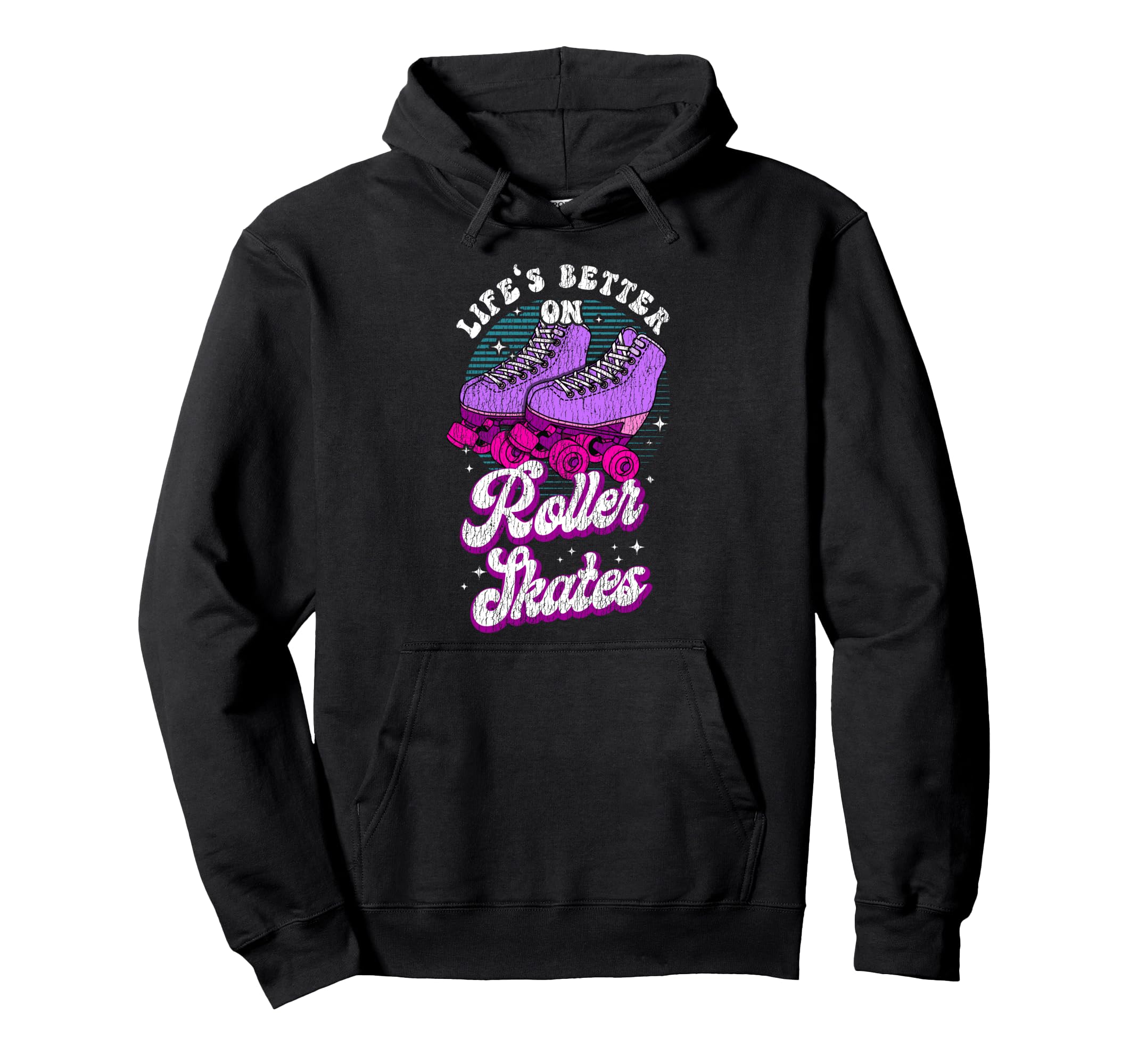 Roller Skating Skate 1970S Hoodie - Graphic Print Unisex - T-Shirt, Sweatshirt, Hoodie