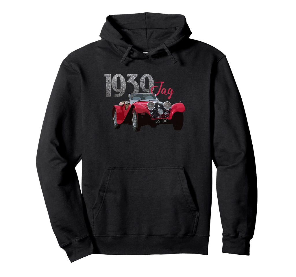 Cars 1939 Jag Pre War Sports Cars Hoodie - Casual Everyday Wear Unisex - T-Shirt, Sweatshirt, Hoodie