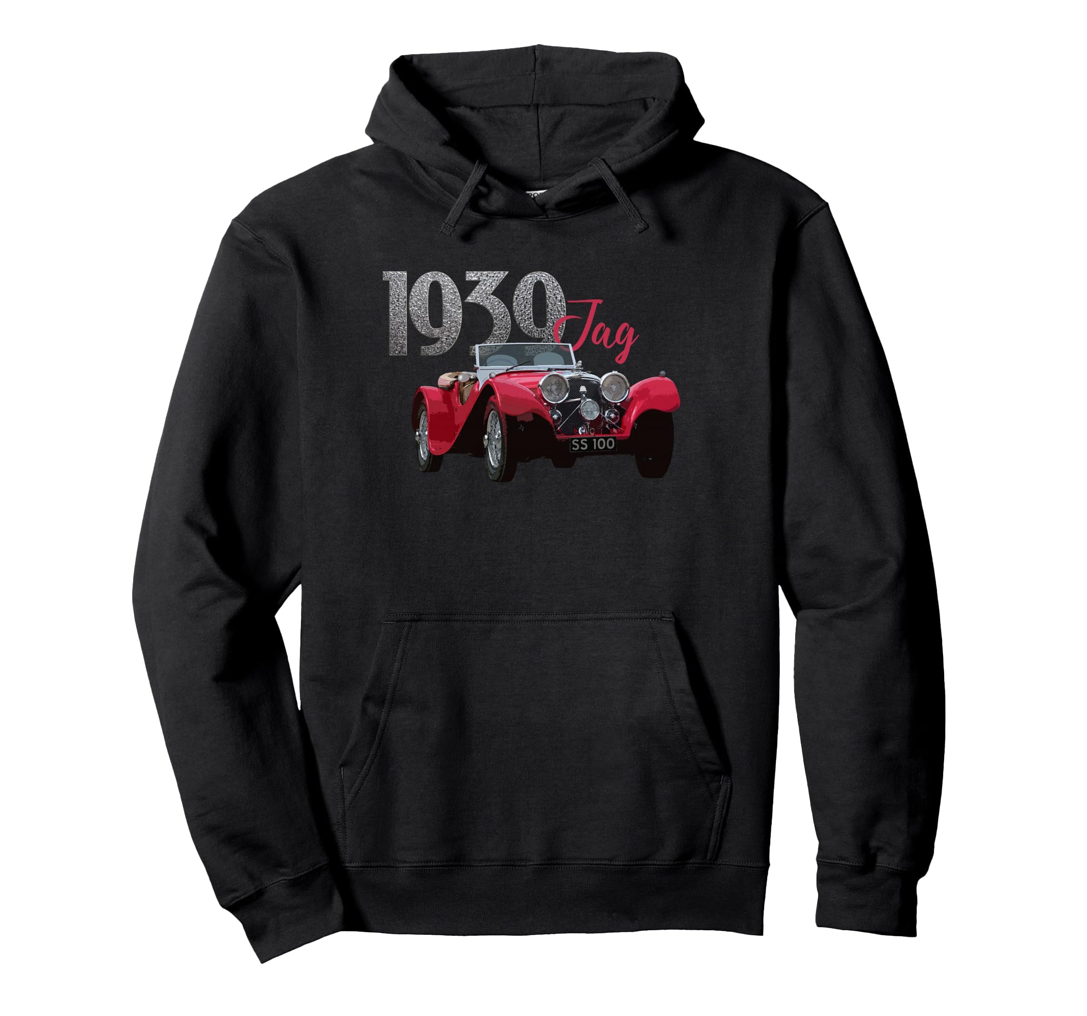 Cars 1939 Jag Pre War Sports Cars Hoodie - Casual Everyday Wear Unisex - T-Shirt, Sweatshirt, Hoodie