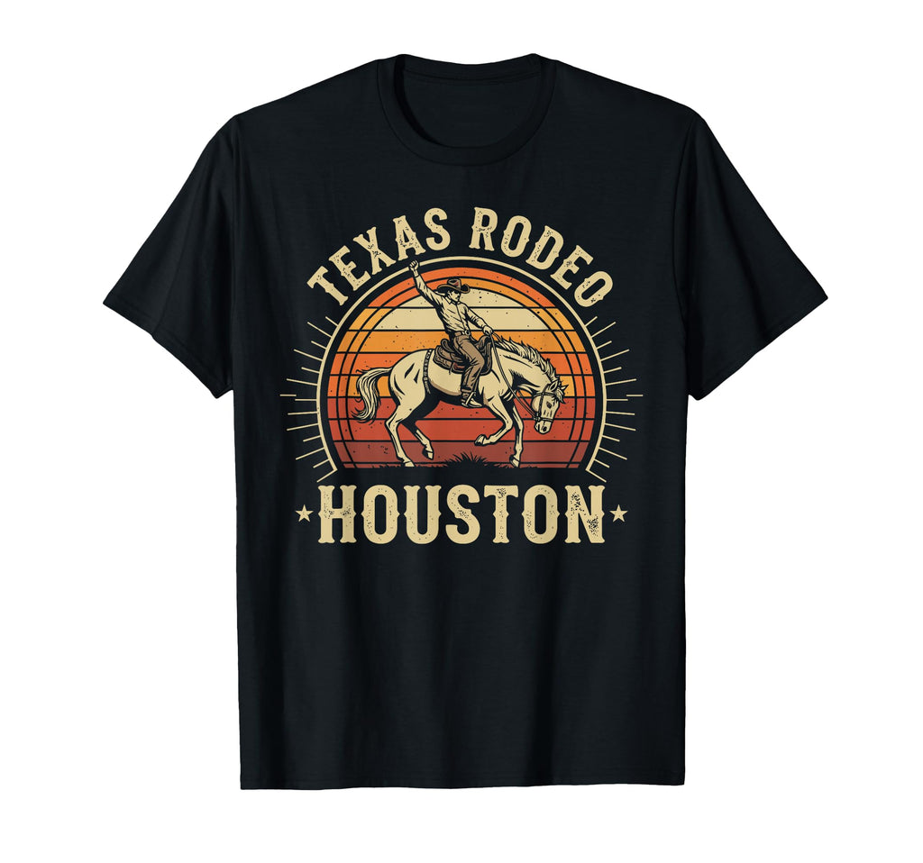 Houston Texas Rodeo Western Cowboy T-Shirt - Unique Graphic Men Women - T-Shirt, Sweatshirt, Hoodie
