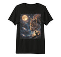 Howling Squirrel Full Moon Starry T-Shirt - Novelty Apparel for Adults - T-Shirt, Sweatshirt, Hoodie