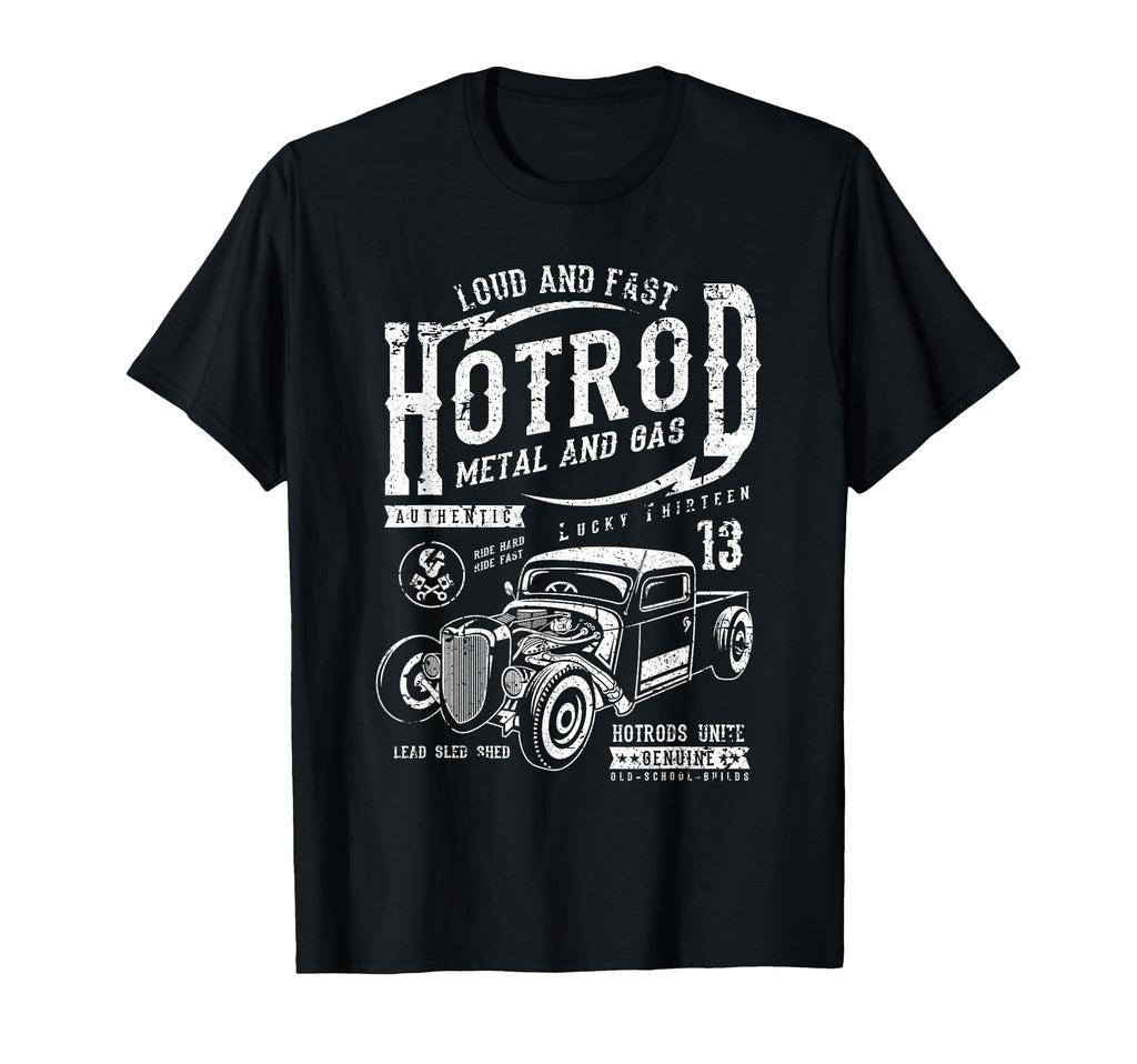 Hotrod Car Automotive Nostalgia T-Shirt - Fun Novelty Design for Adults - T-Shirt, Sweatshirt, Hoodie