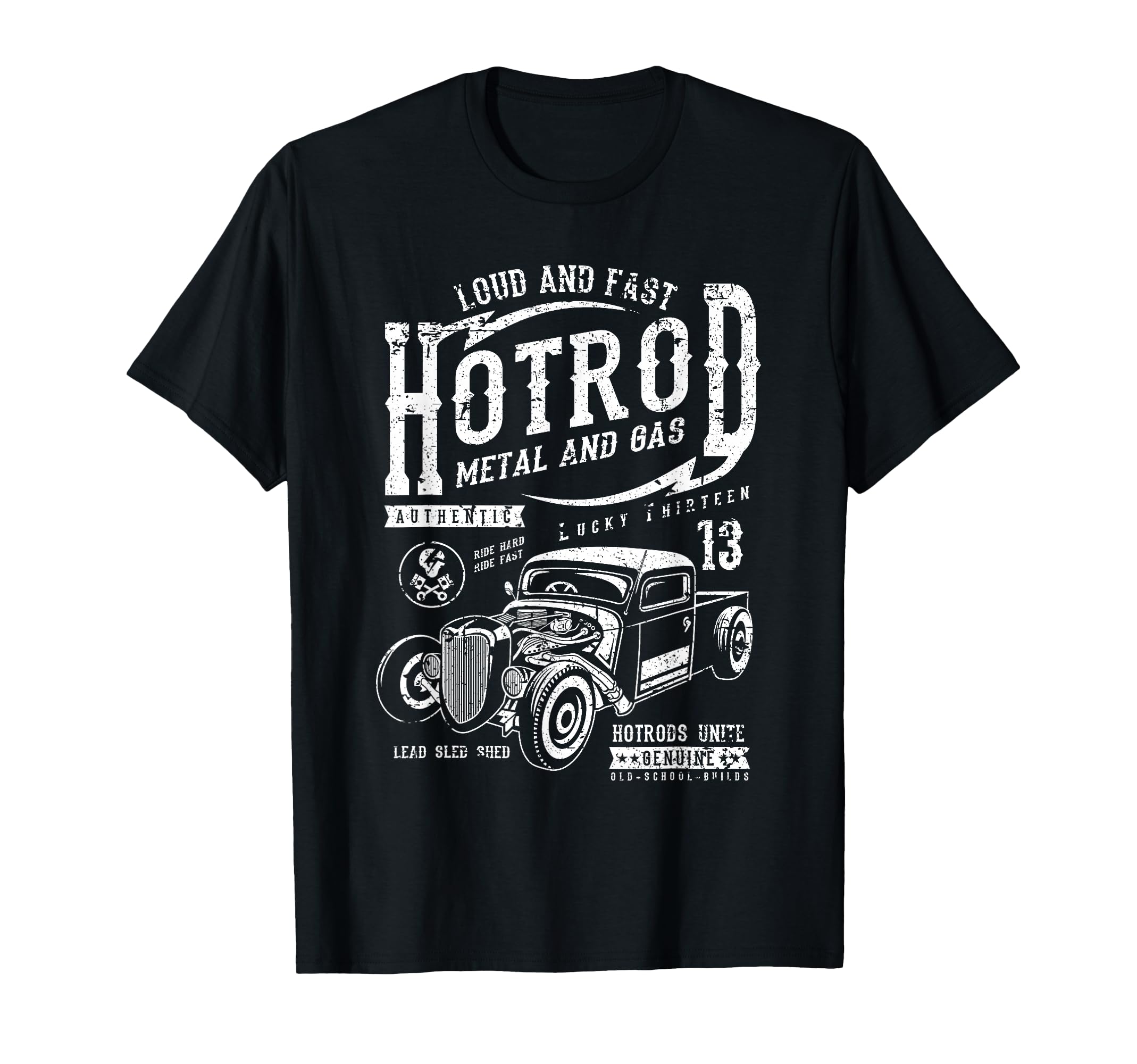 Hotrod Car Automotive Nostalgia T-Shirt - Fun Novelty Design for Adults - T-Shirt, Sweatshirt, Hoodie