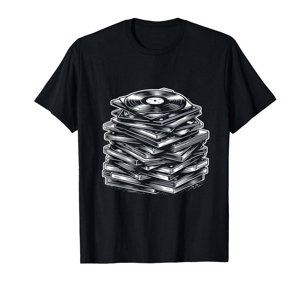 Vinyl Collecting Record Player T-Shirt - Graphic Print Men Women - T-Shirt, Sweatshirt, Hoodie