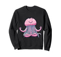 Meditation Jellyfish Yoga Pose Sweatshirt - Graphic Print for Adults - T-Shirt, Sweatshirt, Hoodie
