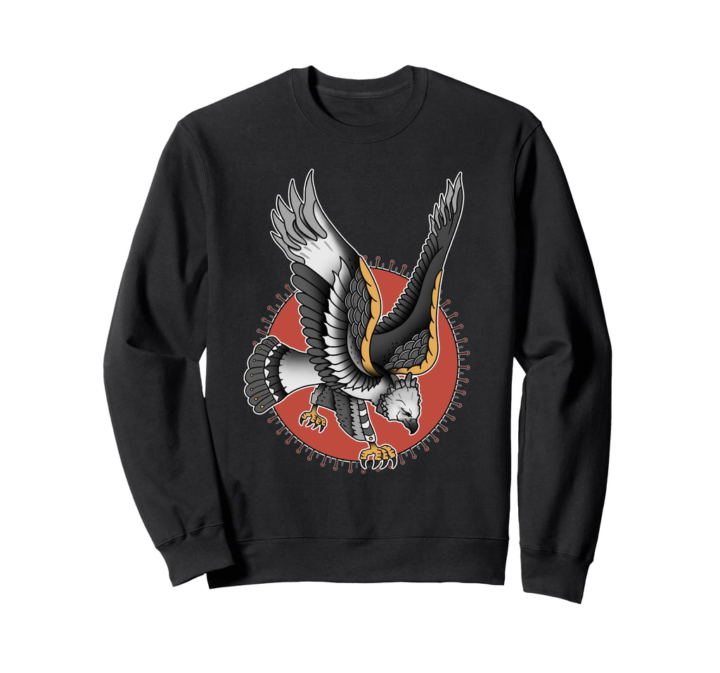 American Traditional Harpy Eagle Sweatshirt - Trendy Graphic for Adults - T-Shirt, Sweatshirt, Hoodie