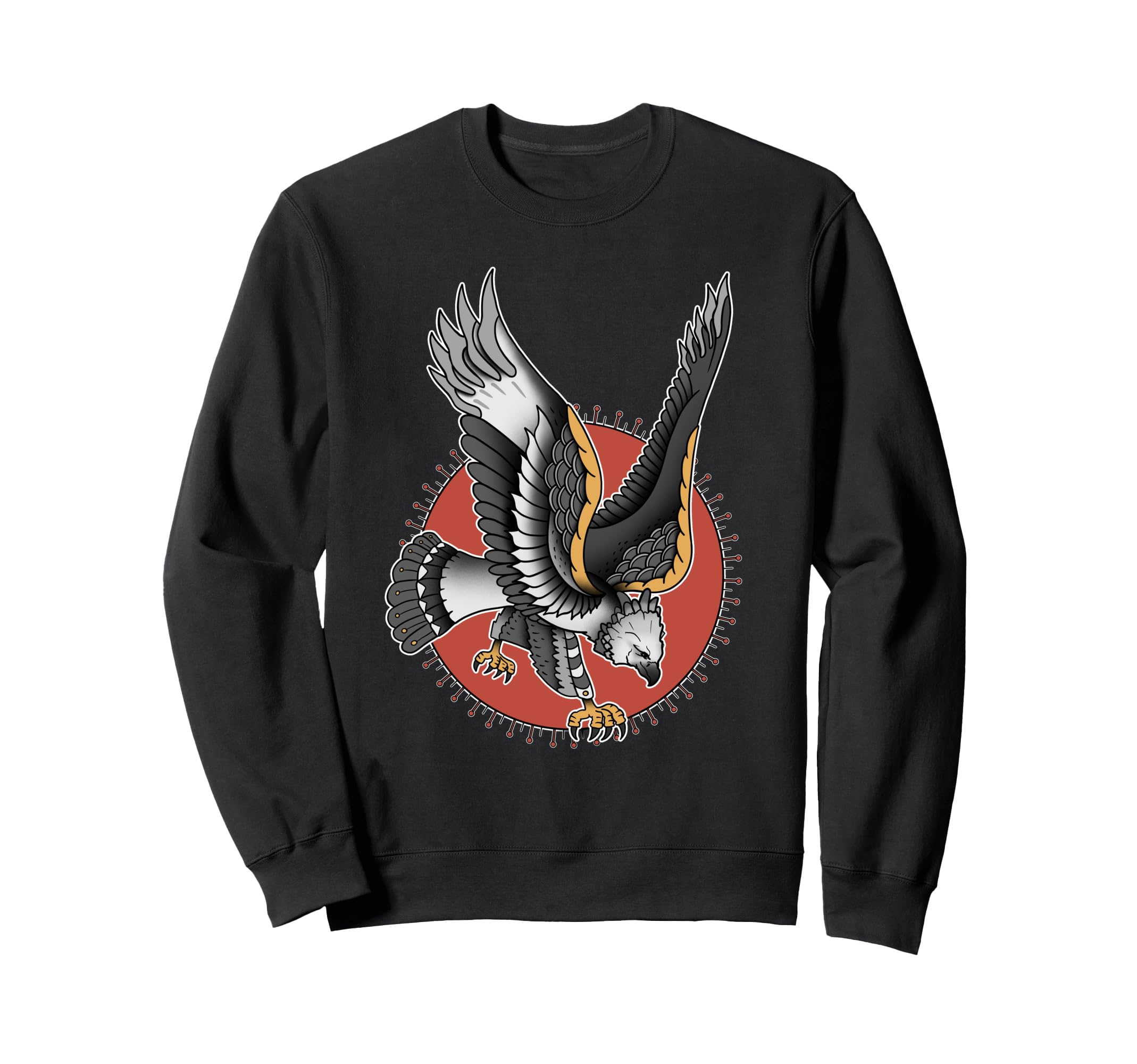 American Traditional Harpy Eagle Sweatshirt - Trendy Graphic for Adults - T-Shirt, Sweatshirt, Hoodie