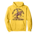 This Aint My First Rodeo Funny Cowboy Hoodie - Minimalist Print Men Women - T-Shirt, Sweatshirt, Hoodie