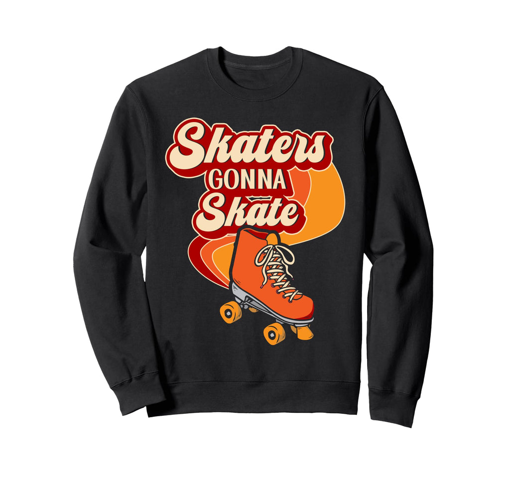 Roller Skating Skate 1970S Skaters Sweatshirt - Unique Graphic for Adults - T-Shirt, Sweatshirt, Hoodie