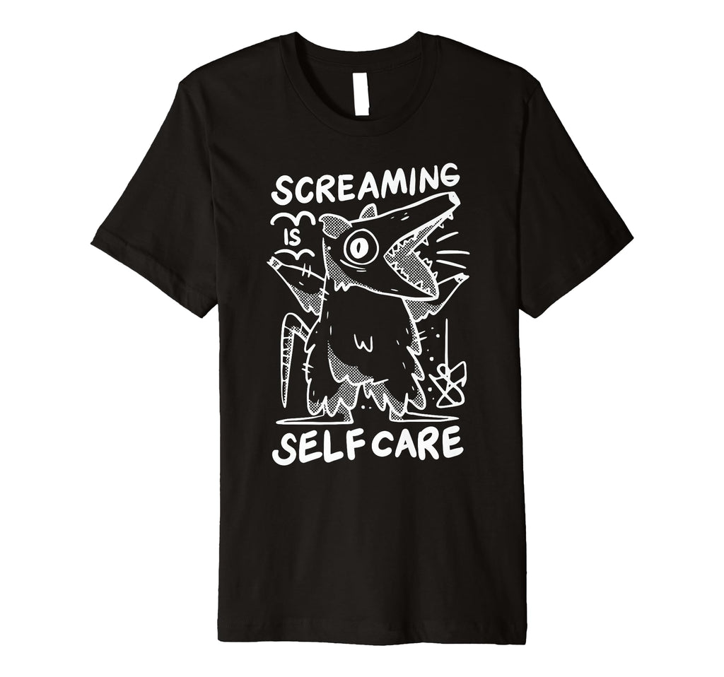 Opossum Therapeutic Screaming Sweatshirt - Casual Everyday Wear Unisex - T-Shirt, Sweatshirt, Hoodie