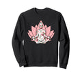 Yoga Lover Yogi Lotus Meditation Sweatshirt - Minimalist Print Men Women - T-Shirt, Sweatshirt, Hoodie