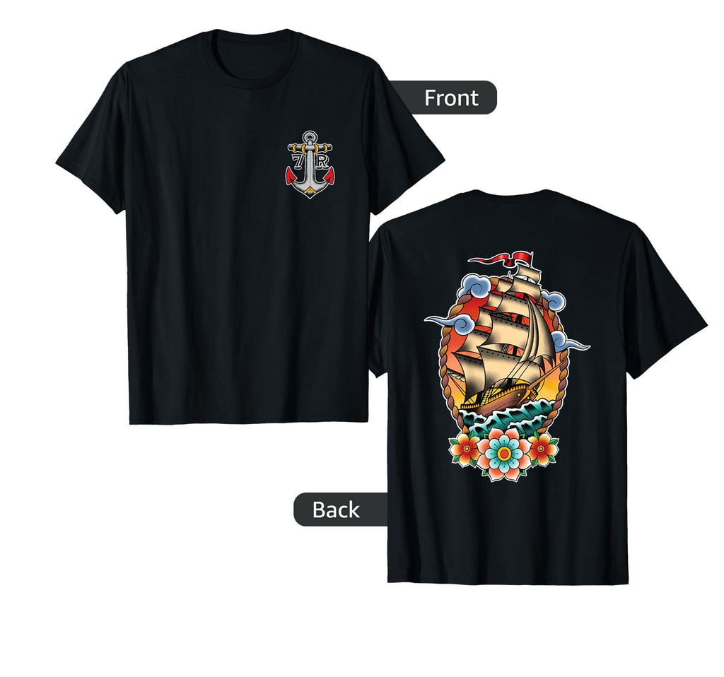 Old School American Traditional T-Shirt - Novelty Apparel for Adults - T-Shirt, Sweatshirt, Hoodie