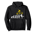 Motorcycle Biker Evolution Hoodie - Novelty Apparel Men Women - T-Shirt, Sweatshirt, Hoodie