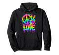 Love Peace Sign Dripping Hippie Hoodie - Casual Everyday Wear Unisex - T-Shirt, Sweatshirt, Hoodie