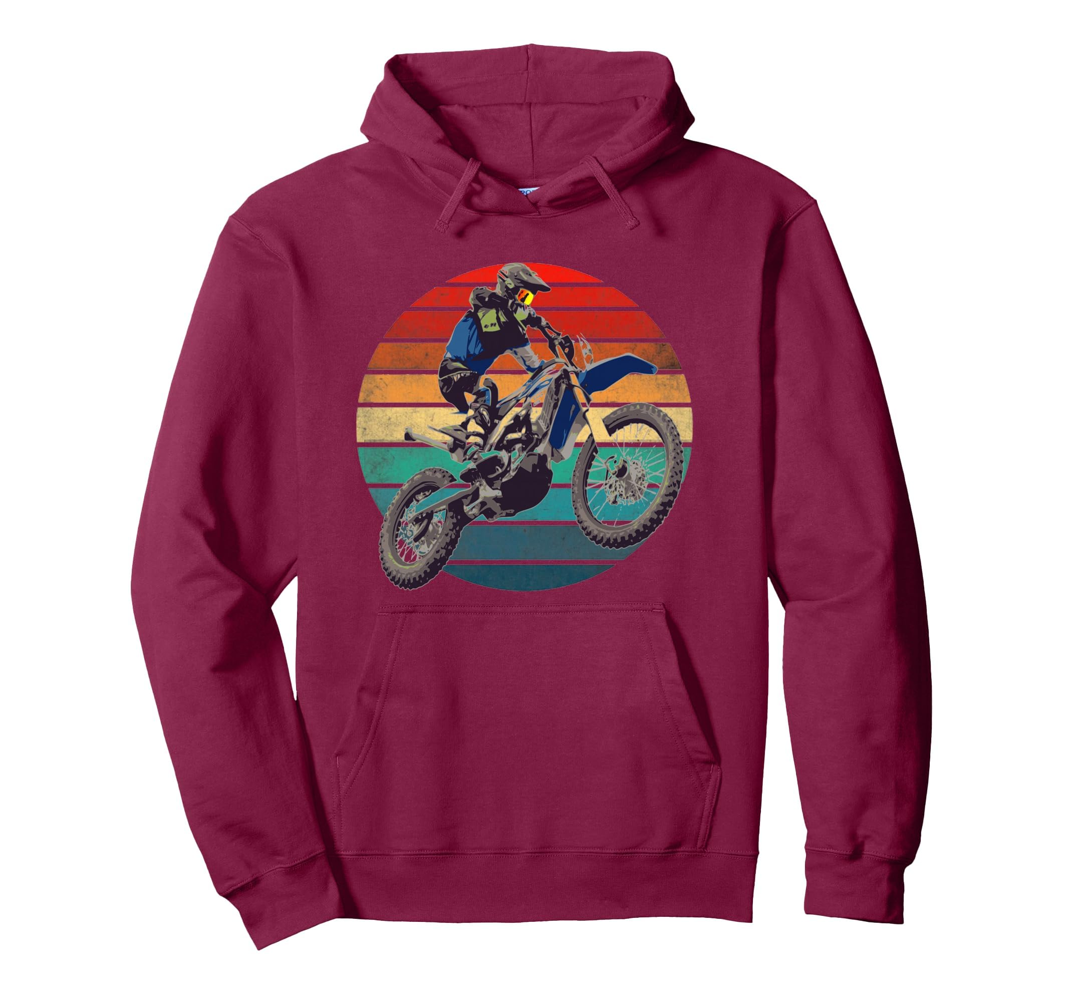 Racing Motorbike Motocross Motorcycle Hoodie - Novelty Apparel for Adults - T-Shirt, Sweatshirt, Hoodie