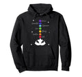 Chakra Chakras Aligned Lotus Mandala Hoodie - Minimalist Print for Adults - T-Shirt, Sweatshirt, Hoodie