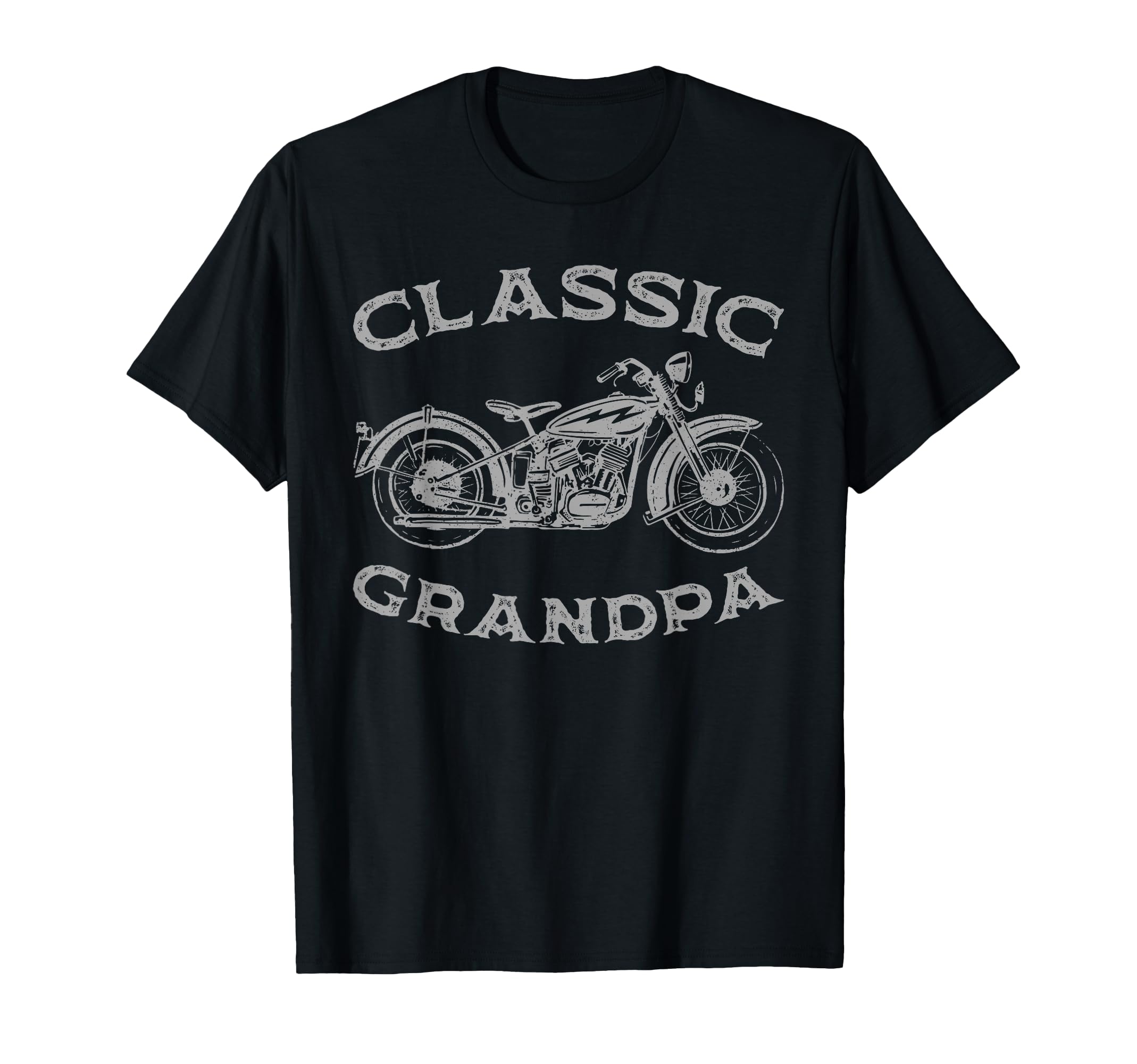 Grandpa Funny Motorcycle Mens Biker T-Shirt - Custom Art Print for Adults - T-Shirt, Sweatshirt, Hoodie