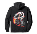 Monkey Biker Riding Motorcycle Gorila Hoodie - Custom Art Print Unisex - T-Shirt, Sweatshirt, Hoodie