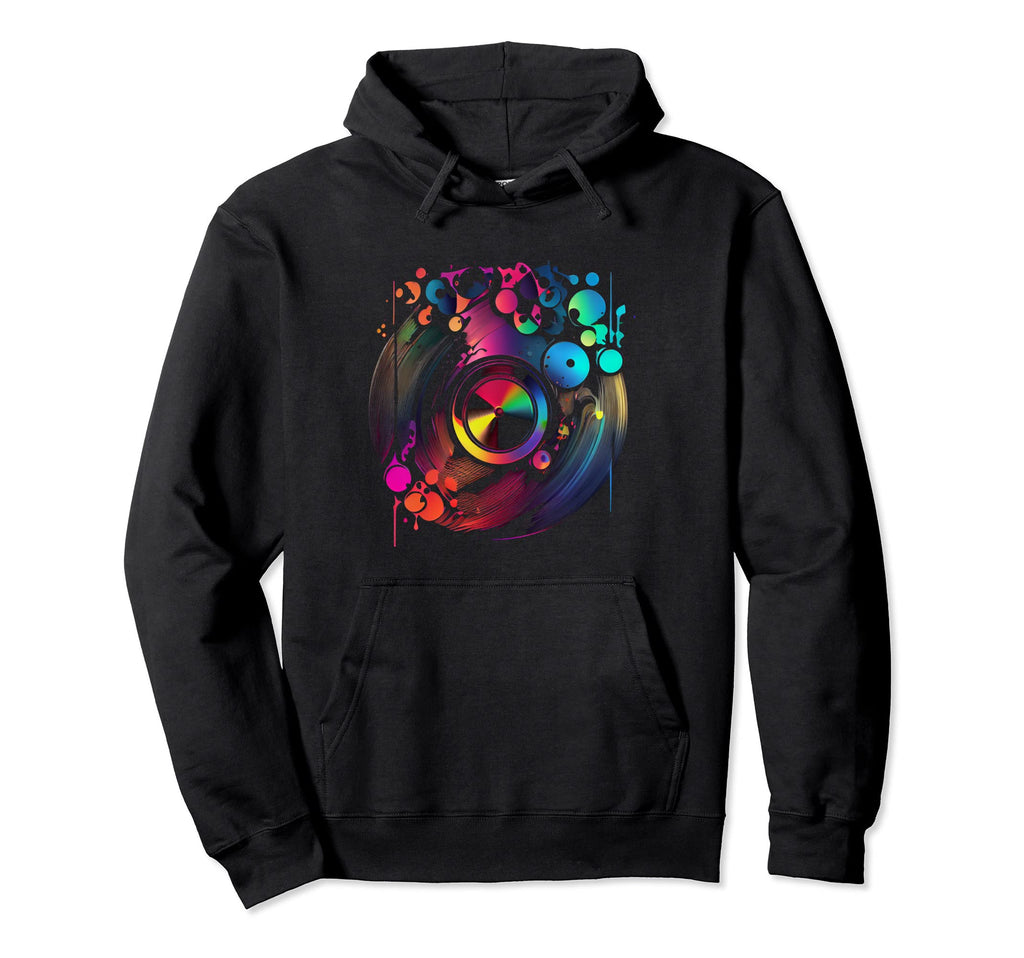 Vinyl Record 80S 90S Hoodie - Custom Art Print Men Women - T-Shirt, Sweatshirt, Hoodie