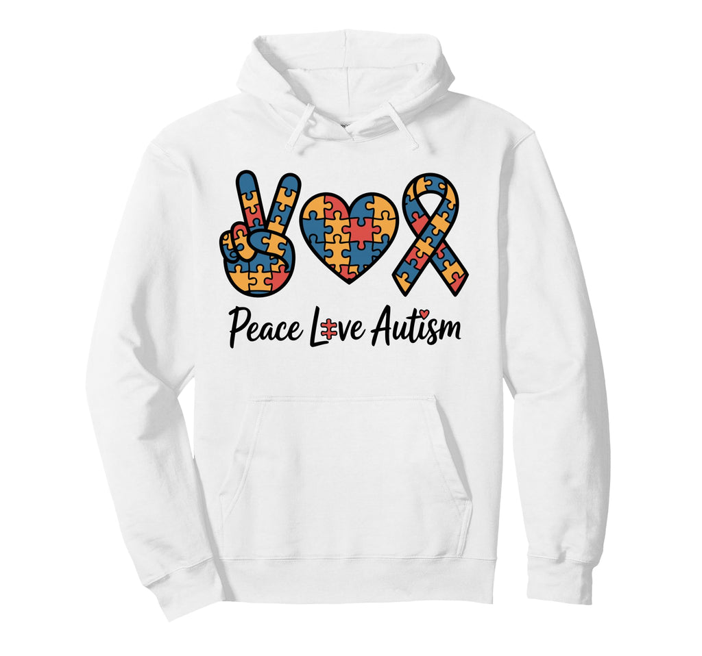 Autism Mom Dad Autism Awareness Hoodie - Minimalist Print Men Women - T-Shirt, Sweatshirt, Hoodie
